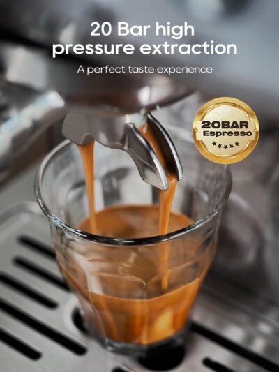 HiBREW 20Bar Semi Automatic Espresso Coffee Machine Temperature Adjustable 58mm Portafilter Cold/Hot Coffee Maker Metal CaseH10A - Image 4