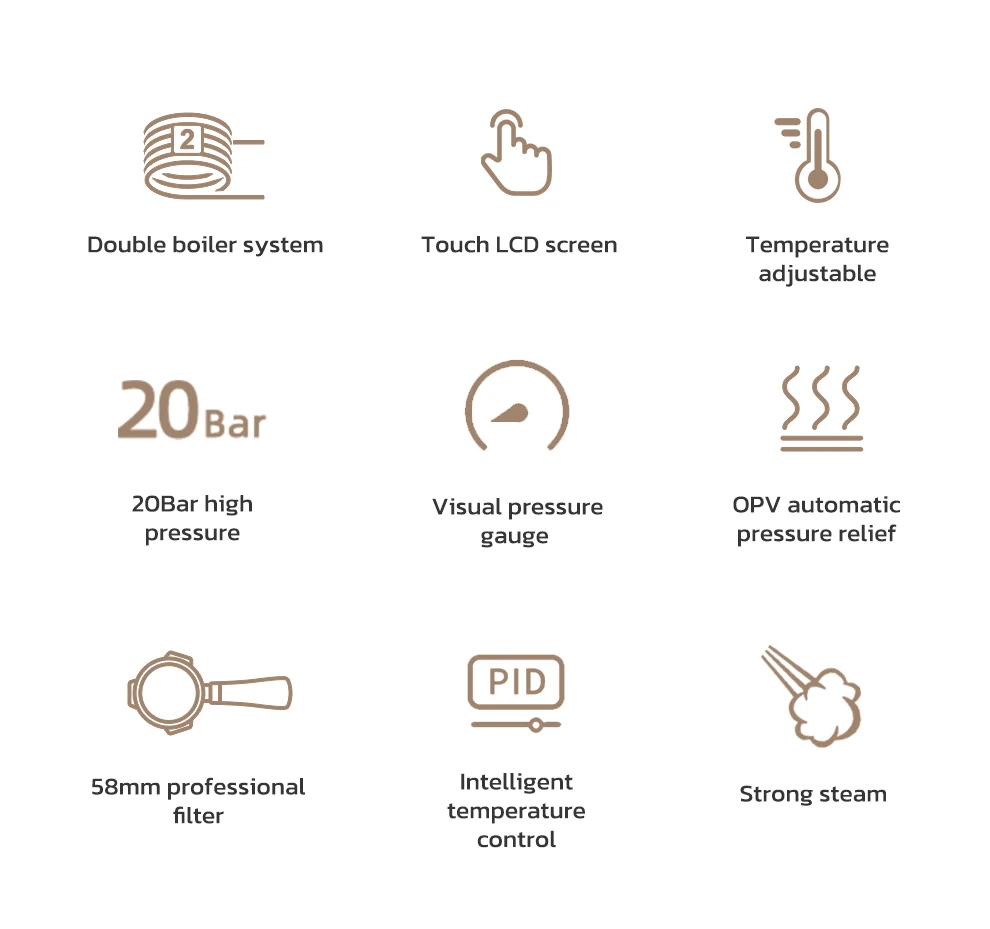 HiBREW Dual Boiler System Barista Pro 20Bar Bean to Espresso Cafetera Coffee Machine with Full Kit for Cafe Hotel Restaurant H7A HiBREW Dual Boiler System Barista Pro 20Bar Bean to Espresso Cafetera Coffee Machine with Full Kit for Cafe Hotel Restaurant H7A