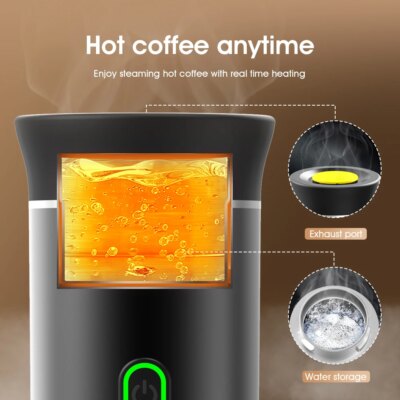 2025 Upgraded Wireless 3-in-1 Coffee maker,20Bar Portable Coffee Machine for Car/Camping/Home,Capsule&Powder USB Fast Heating - Image 6