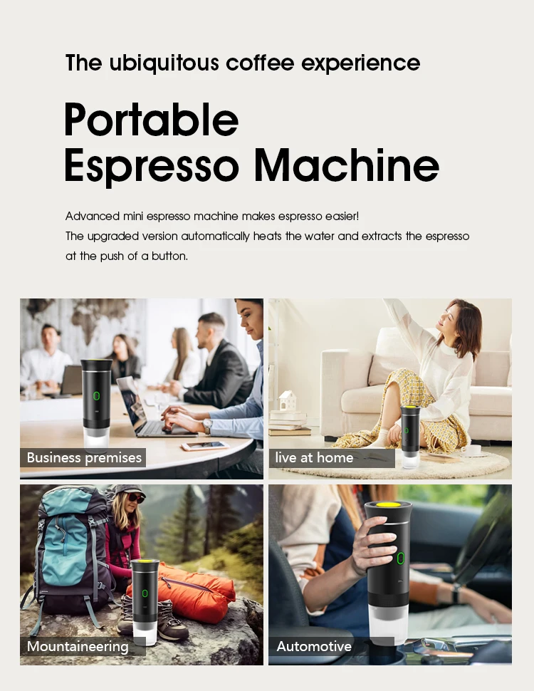 2025 Upgraded Wireless 3-in-1 Coffee maker,20Bar Portable Coffee Machine for Car/Camping/Home,Capsule&Powder USB Fast Heating