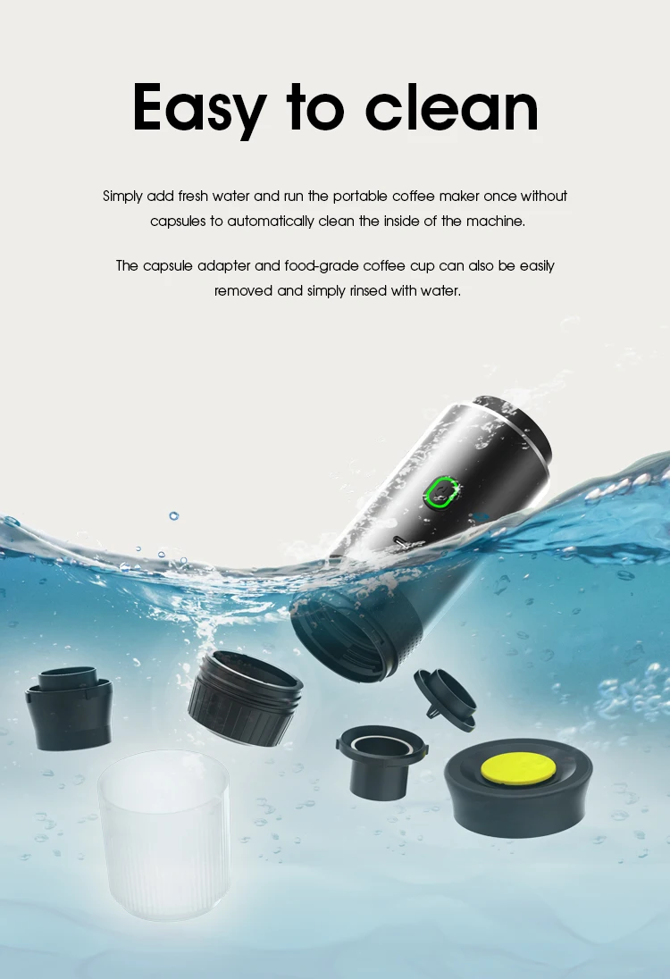 2025 Upgraded Wireless 3-in-1 Coffee maker,20Bar Portable Coffee Machine for Car/Camping/Home,Capsule&Powder USB Fast Heating