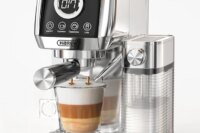 HiBREW  3 in 1 Semi Automatic Espresso Cappuccino Latte Coffee Machine Automatic Milk Froth Ground Coffee Stainless Steels H13A