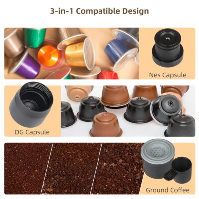 BioloMix Portable Coffee Maker Espresso Machine Hand Press Capsule Ground Coffee Brewer Portable for Travel and Picnic - Image 4