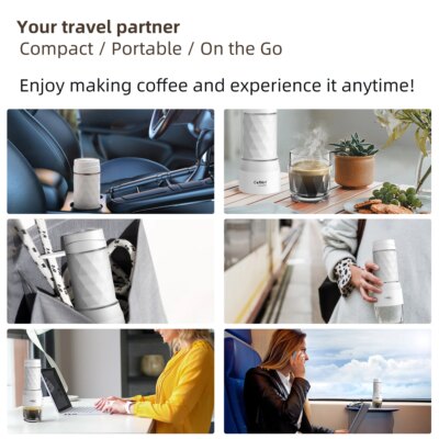 BioloMix Portable Coffee Maker Espresso Machine Hand Press Capsule Ground Coffee Brewer Portable for Travel and Picnic - Image 3