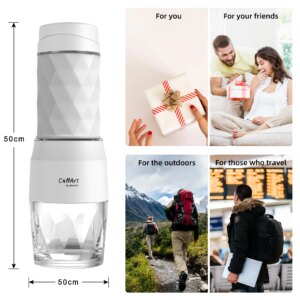 BioloMix Portable Coffee Maker Espresso Machine Hand Press Capsule Ground Coffee Brewer Portable for Travel and Picnic - Image 6