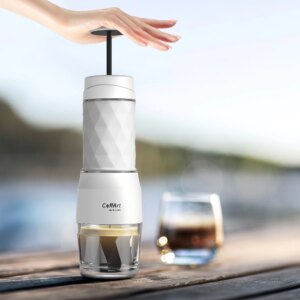 BioloMix Portable Coffee Maker Espresso Machine Hand Press Capsule Ground Coffee Brewer Portable for Travel and Picnic - Image 2