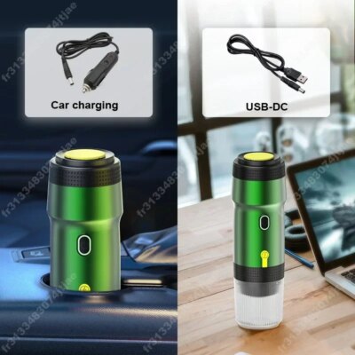 Electric Portable Coffee Machine Portable Italian Espresso Machine for Car & Home 3-in-1 Capsule Powder Travel Coffee Maker - Image 6