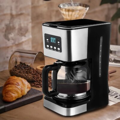 950W Automatic Coffee Machine 12 Cups Stainless Steel Coffee Machine Kitchen Drip Coffee Grind Machines - Image 4