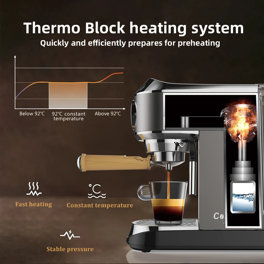 BioloMix 20 Bar Semi Automatic Powder Coffee Machine,with Milk Steam Frother Wand, for Espresso, Cappuccino, Latte and Mocha BioloMix 20 Bar Semi Automatic Powder Coffee Machine,with Milk Steam Frother Wand, for Espresso, Cappuccino, Latte and Mocha