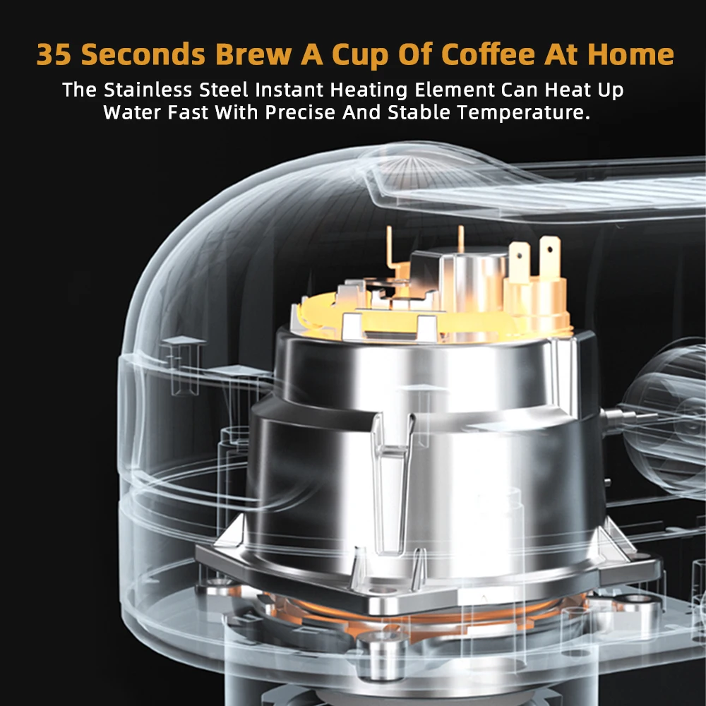 BioloMix 20 Bar Semi Automatic Powder Coffee Machine,with Milk Steam Frother Wand, for Espresso, Cappuccino, Latte and Mocha BioloMix 20 Bar Semi Automatic Powder Coffee Machine,with Milk Steam Frother Wand, for Espresso, Cappuccino, Latte and Mocha