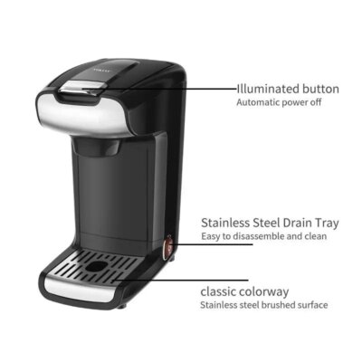 Houselin Coffee Maker, 600Ml Large Capacity, Strong Button Feature, Easyto disassemble and clean, Black,750W - Image 5