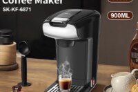 Houselin Coffee Maker, 600Ml Large Capacity, Strong Button Feature, Easyto disassemble and clean, Black,750W