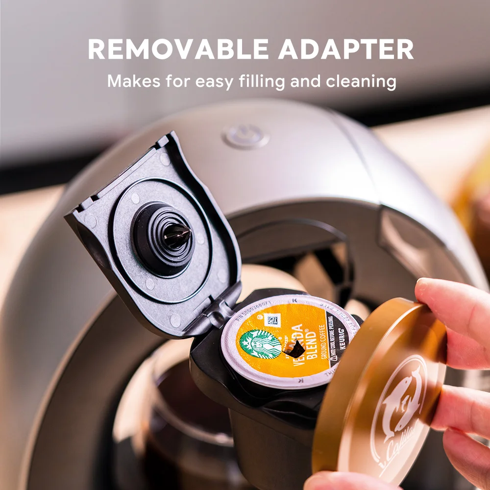 Portable Coffee Maker Low decibel Americano Capsule Coffee Machine Compatible with Coffee Powder & K Cups Original Capsules