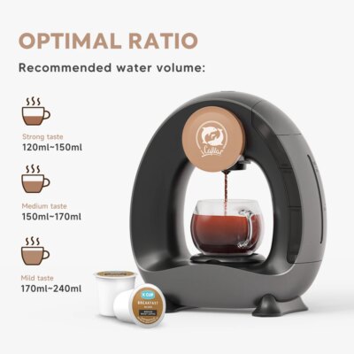 Portable Coffee Maker Low decibel Americano Capsule Coffee Machine Compatible with Coffee Powder & K Cups Original Capsules - Image 3