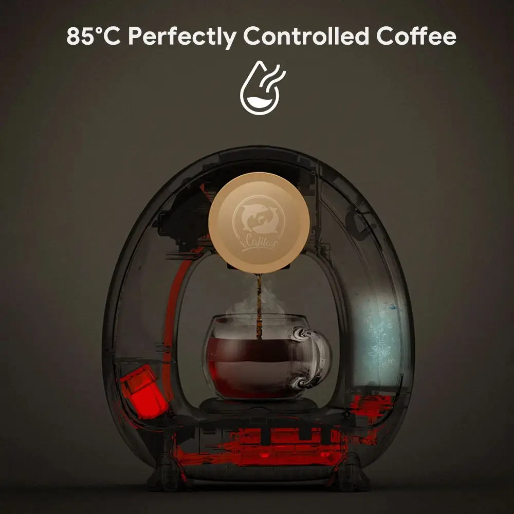 Portable Coffee Maker Low decibel Americano Capsule Coffee Machine Compatible with Coffee Powder & K Cups Original Capsules