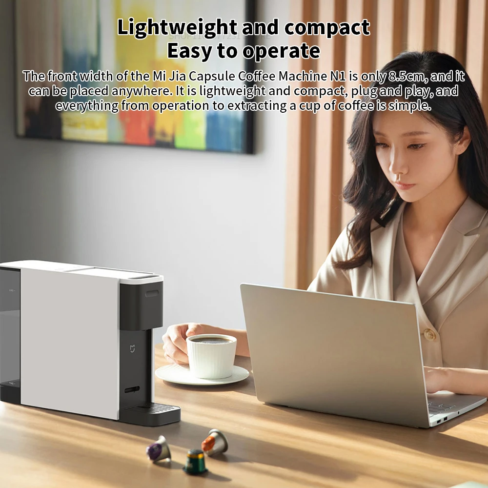 New Xiaomi Mijia Capsule Coffee Machine N1 Coffee Maker S1301 Small Size 10mins Automatic Shutdown Espresso Cafe Food Processor