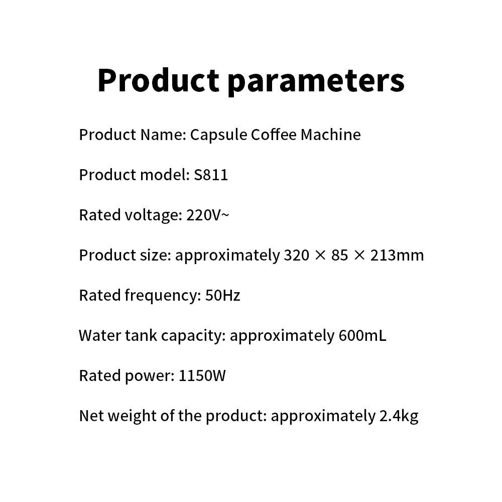 New Xiaomi Mijia Capsule Coffee Machine N1 Coffee Maker S1301 Small Size 10mins Automatic Shutdown Espresso Cafe Food Processor