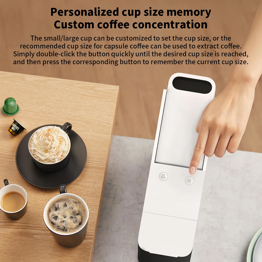New Xiaomi Mijia Capsule Coffee Machine N1 Coffee Maker S1301 Small Size 10mins Automatic Shutdown Espresso Cafe Food Processor