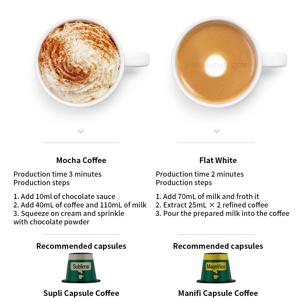 New Xiaomi Mijia Capsule Coffee Machine N1 Coffee Maker S1301 Small Size 10mins Automatic Shutdown Espresso Cafe Food Processor