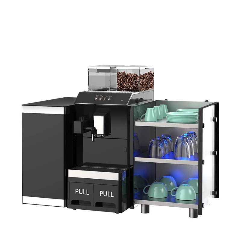 Mcilpoog WS101+3 Business super automatic coffee machine Touch screen to quickly make coffee with one touch Mcilpoog WS101+3 Business super automatic coffee machine Touch screen to quickly make coffee with one touch
