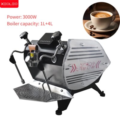 Xeoleo Semi-Automatic Italian Espresso Coffee Machine 3000W 9Bar Cappuccino Maker Tea Brewer Professional Steamer Coffee Machine