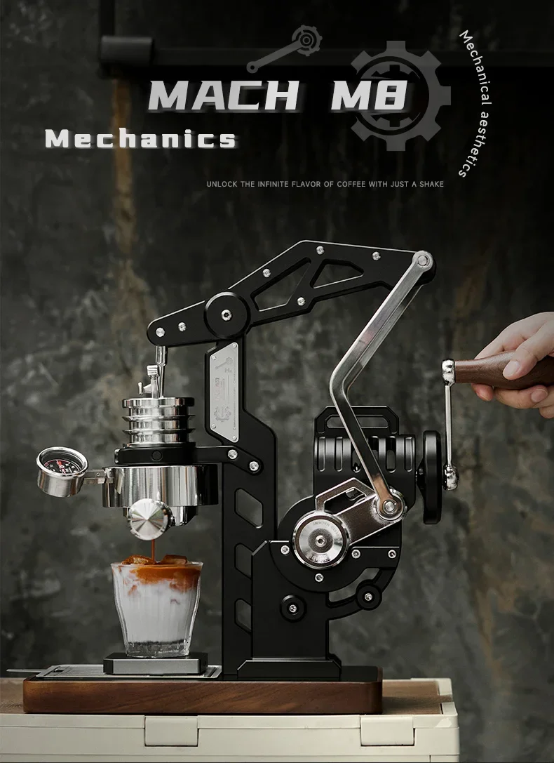 MUVNA Semi-automatic hand cranked machine/full mechanical variable pressure coffee maker/For E61 58mm professional brewing head MUVNA Semi-automatic hand cranked machine/full mechanical variable pressure coffee maker/For E61 58mm professional brewing head