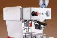 ITOP CM-KB Commercial Semi-Automatic Coffee Machine with Flat Burr Grinder Professional Espresso Machine 4-Hole Steam Milk Froth