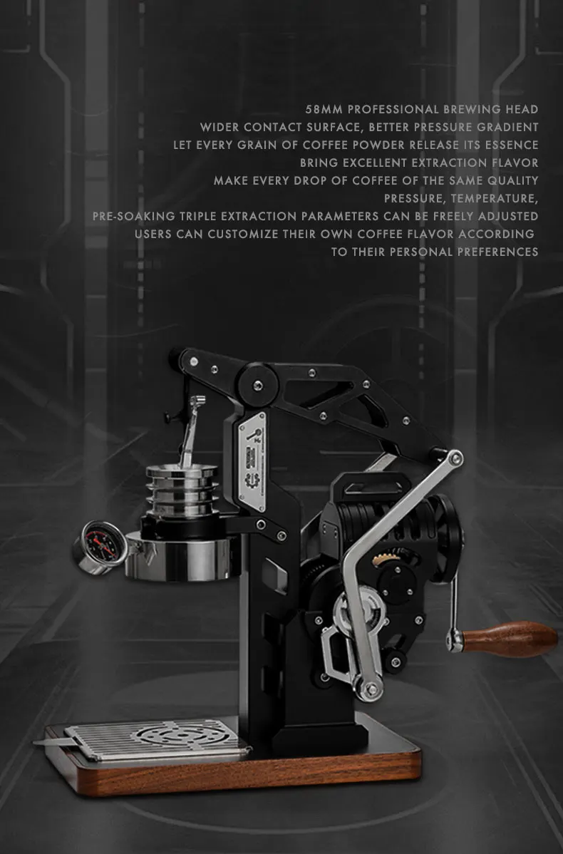 MUVNA E61 MACH Coffee Machine Semi Automatic Manual Coffee Machine Espresso Fully Mechanized Pressure Swing Extraction 58mm M8