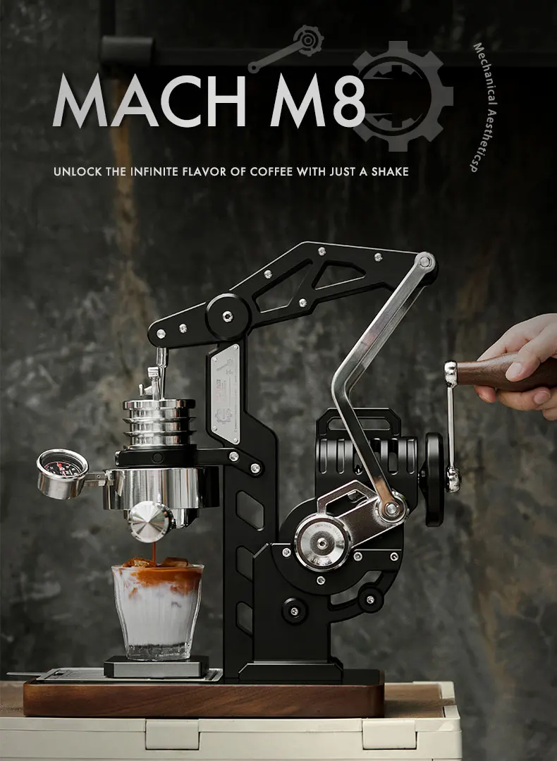 MUVNA E61 MACH Coffee Machine Semi Automatic Manual Coffee Machine Espresso Fully Mechanized Pressure Swing Extraction 58mm M8