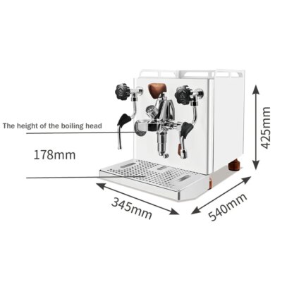 XEOLEO Professional Coffee Maker 9 Bar Double Brewing Head Commercial Semi-Automatic Espresso Coffee Machine Rotary Pump - Image 6
