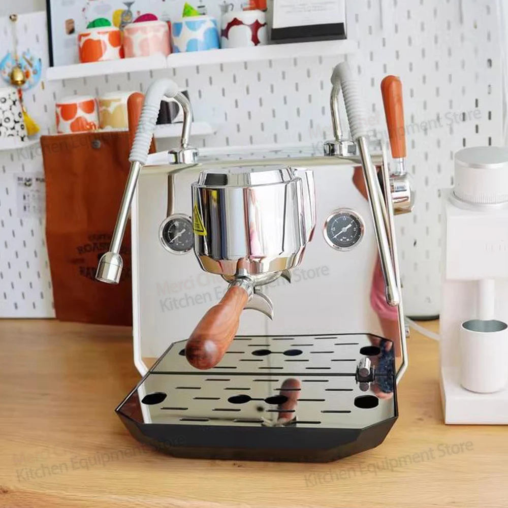 Home/Commerical Espresso Coffee Machine 0.5L+ 1L Boliers PID Temperture Control Connect External Water Source LED Screen 2400W Home/Commerical Espresso Coffee Machine 0.5L+ 1L Boliers PID Temperture Control Connect External Water Source LED Screen 2400W