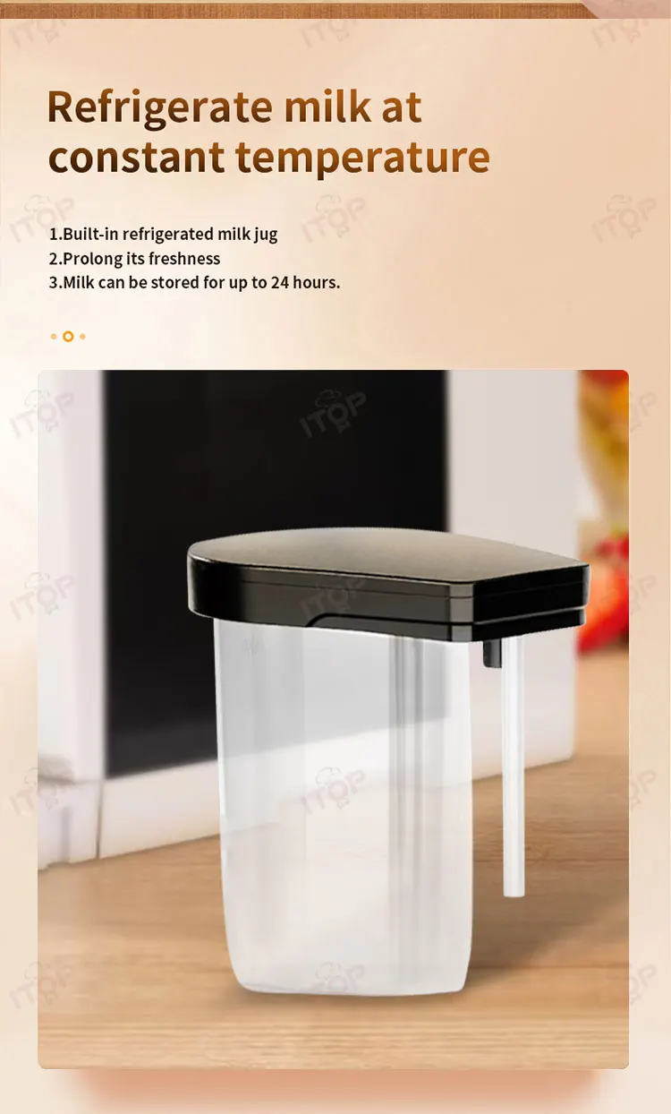 ITOP AC-T6 Fully Automatic Coffee Maker 11 Type Fancy Coffee Electronic Refrigerated Milk Tank Latte Espresso Coffee Machine