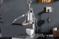 ITOP HPEM-3 Manual Lever Espresso Maker With Temperature Real-time Display PID Control 9 Bar Extract Coffee Stainless Steel Body