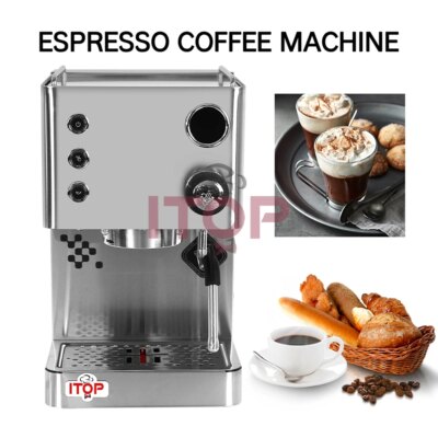 ITOP CRM3007G Espresso Coffee Machine Maker Pre-infusion Automatic Coffee with OPV Valve PID Technical Control Cappuccino Latte