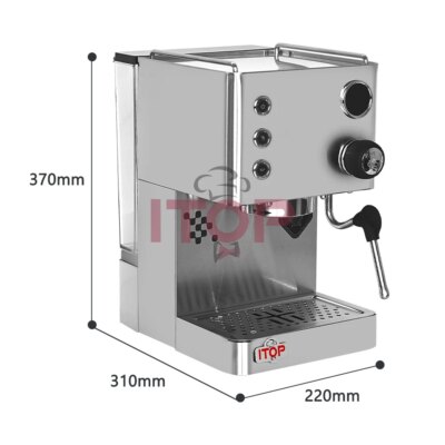 ITOP CRM3007G Espresso Coffee Machine Maker Pre-infusion Automatic Coffee with OPV Valve PID Technical Control Cappuccino Latte - Image 4