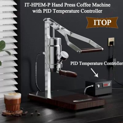 ITOP IT-HPEM-2-P Hand Press Coffee Maker With PID Temperature Control 9 Bar Constant/Variable Pressure Lever Espresso Coffee NEW - Image 2