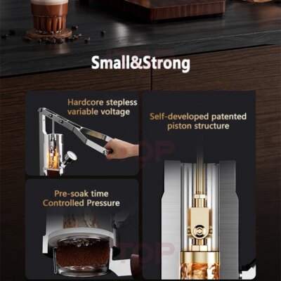 ITOP IT-HPEM-2-P Hand Press Coffee Maker With PID Temperature Control 9 Bar Constant/Variable Pressure Lever Espresso Coffee NEW - Image 4