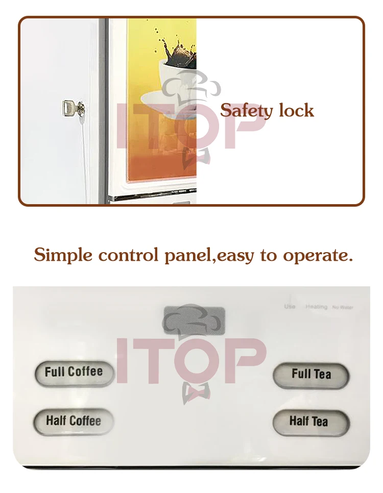 ITOP CIMT2 Commercial Instant Soymilk Maker Automatic Instant Beverage Maker Soymilk/Coffee/Milk/Hot Chocolate 110V 220-240V