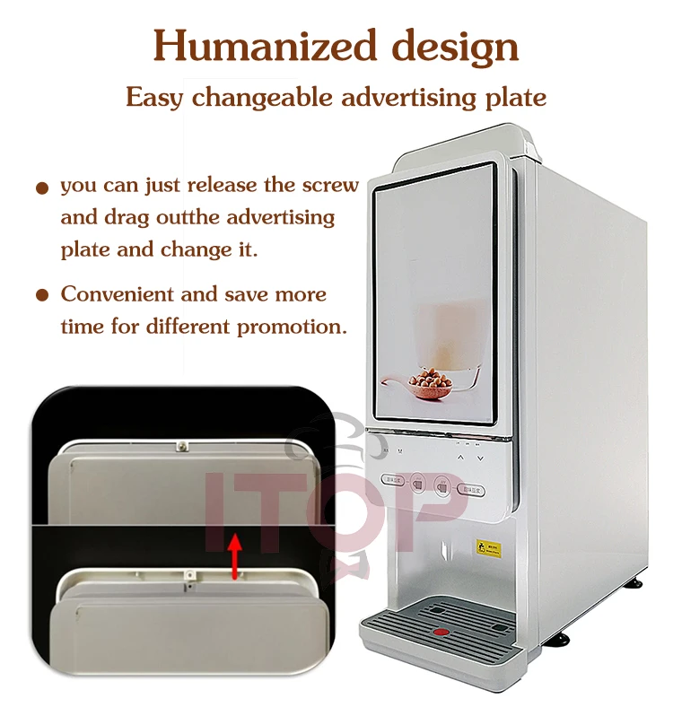 ITOP CIMT2 Commercial Instant Soymilk Maker Automatic Instant Beverage Maker Soymilk/Coffee/Milk/Hot Chocolate 110V 220-240V