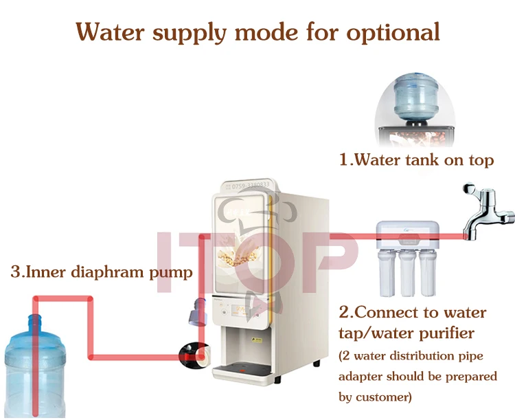 ITOP CIMT2 Commercial Instant Soymilk Maker Automatic Instant Beverage Maker Soymilk/Coffee/Milk/Hot Chocolate 110V 220-240V