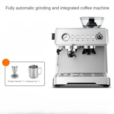 Integrated Grinder Coffee Machine Fully Automatic Espresso Coffee Machine Steam Milk Frothing Machine Italian-style Coffee Maker - Image 2