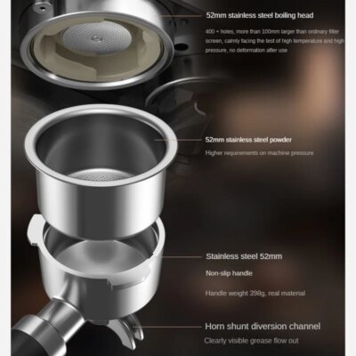 Integrated Grinder Coffee Machine Fully Automatic Espresso Coffee Machine Steam Milk Frothing Machine Italian-style Coffee Maker - Image 5