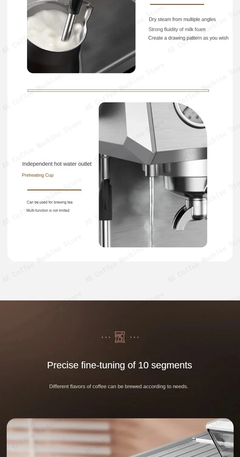 Integrated Grinder Coffee Machine Fully Automatic Espresso Coffee Machine Steam Milk Frothing Machine Italian-style Coffee Maker Integrated Grinder Coffee Machine Fully Automatic Espresso Coffee Machine Steam Milk Frothing Machine Italian-style Coffee Maker