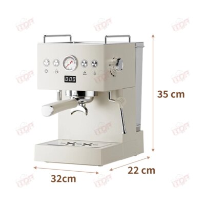 ITOP EC58 Semi-Automatic Espresso Machine Stainless Steel 15Bar Coffee Maker with PID Temperature Control ULKA Pump 1300W - Image 3