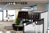 Espresso and Cappuccino Coffee Machine - 20 Bar Double Boiler Latte Coffee Maker, 4 in 1 Multifunction with LED Touch Controls