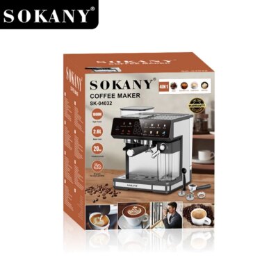 Espresso and Cappuccino Coffee Machine - 20 Bar Double Boiler Latte Coffee Maker, 4 in 1 Multifunction with LED Touch Controls - Image 6