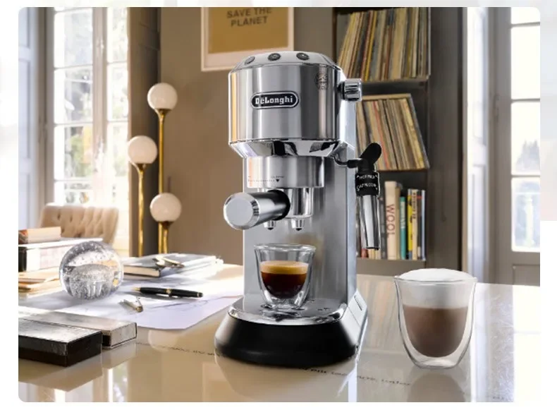 Delonghi Semi-automatic Espresso Machine 15Bar Household Coffee Maker 1-2 Cups Coffee Milk Foam Machine EC685