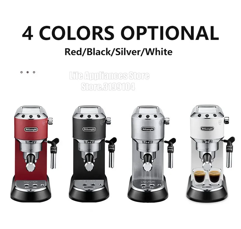 Delonghi Semi-automatic Espresso Machine 15Bar Household Coffee Maker 1-2 Cups Coffee Milk Foam Machine EC685
