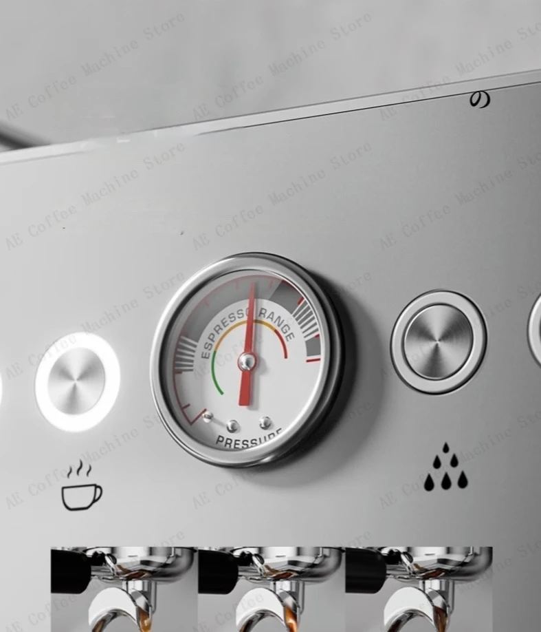 Small commercial coffee machine Simple control panel Italian semi-automatic coffee machine Can make milk foam Latte Americano Small commercial coffee machine Simple control panel Italian semi-automatic coffee machine Can make milk foam Latte Americano