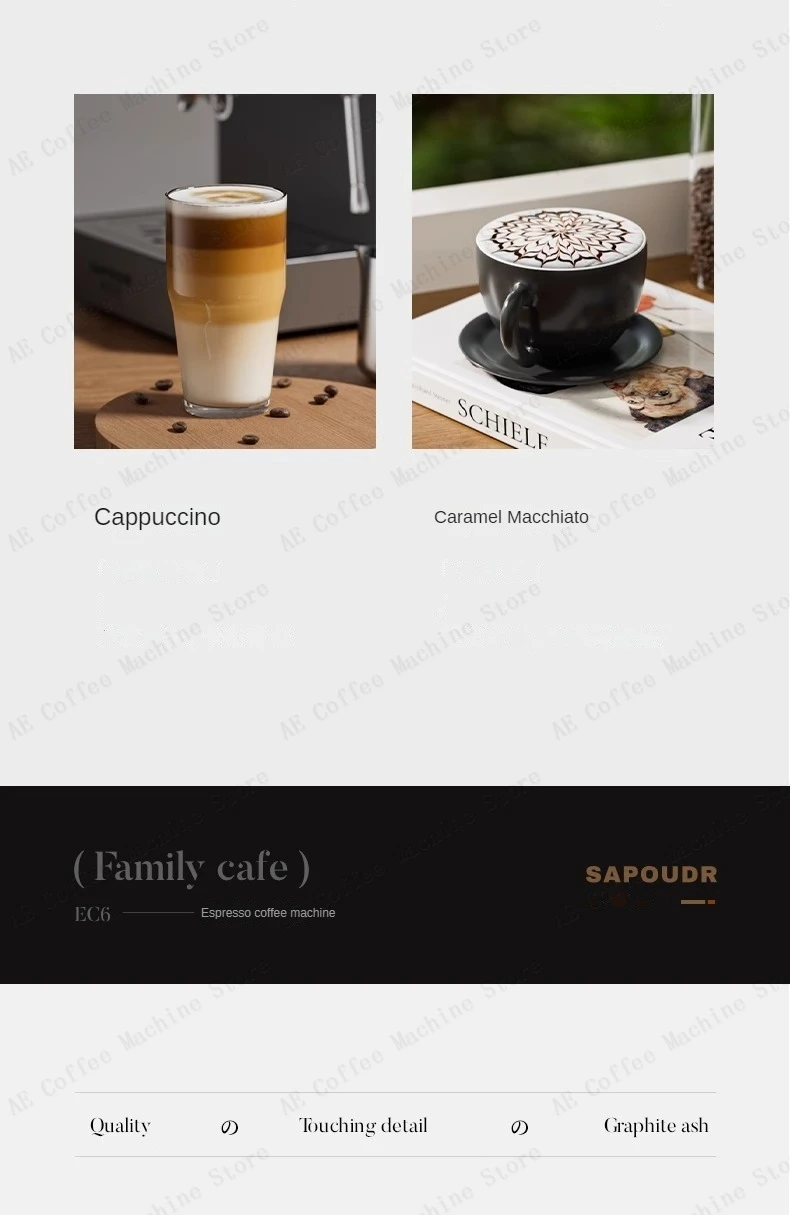 Small commercial coffee machine Simple control panel Italian semi-automatic coffee machine Can make milk foam Latte Americano Small commercial coffee machine Simple control panel Italian semi-automatic coffee machine Can make milk foam Latte Americano